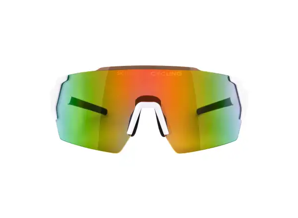 Force Electra okulary białe/czerwone revo szkło