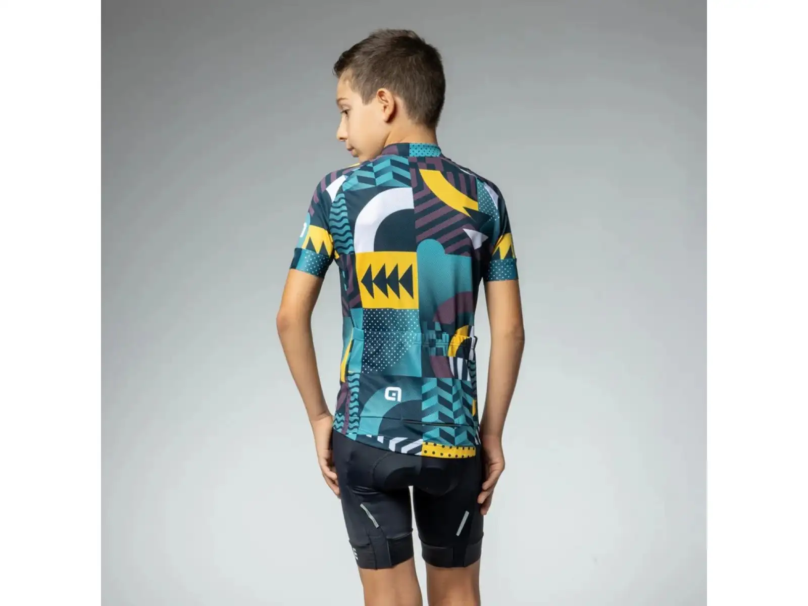 Alé Kid Games dziecięca koszulka rowerowa Cocoa Brown