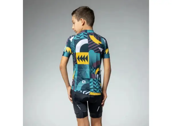 Alé Kid Games dziecięca koszulka rowerowa Cocoa Brown