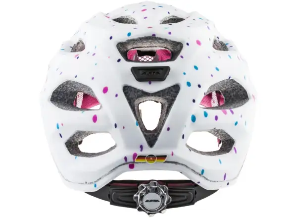 Alpina Carapax Jr. dziecięcy kask white polka dots