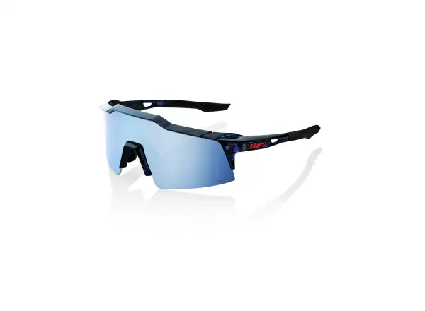100% Speedcraft SL okulary Black Holographic/HiPER Blue Multilayer Mirror