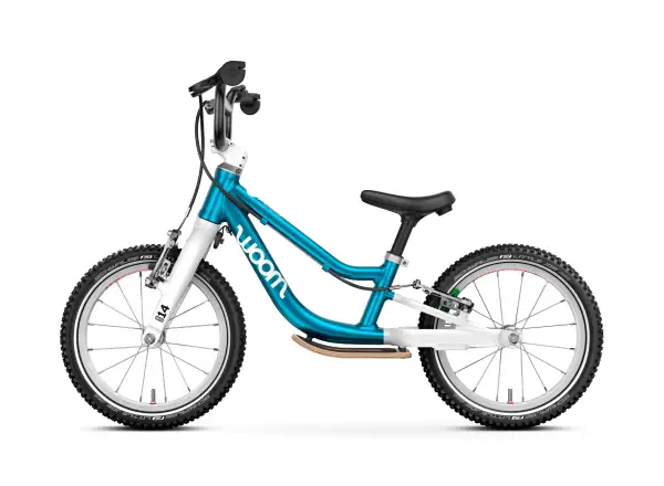Woom GO 1 Plus rowerek biegowy dla dzieci 14" Metallic Blue