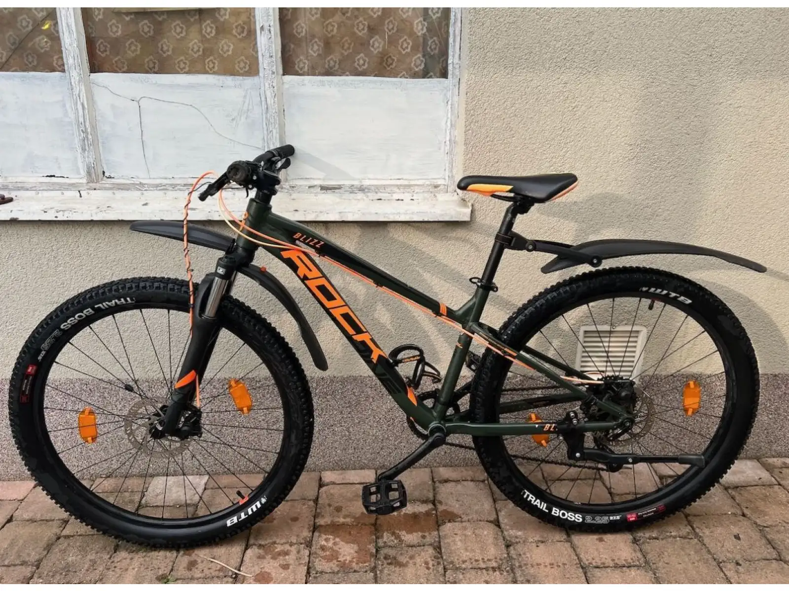 Rock Machine Blizz 24" HD dziecięcy rower górski Matte Khaki/Neon Orange/Black