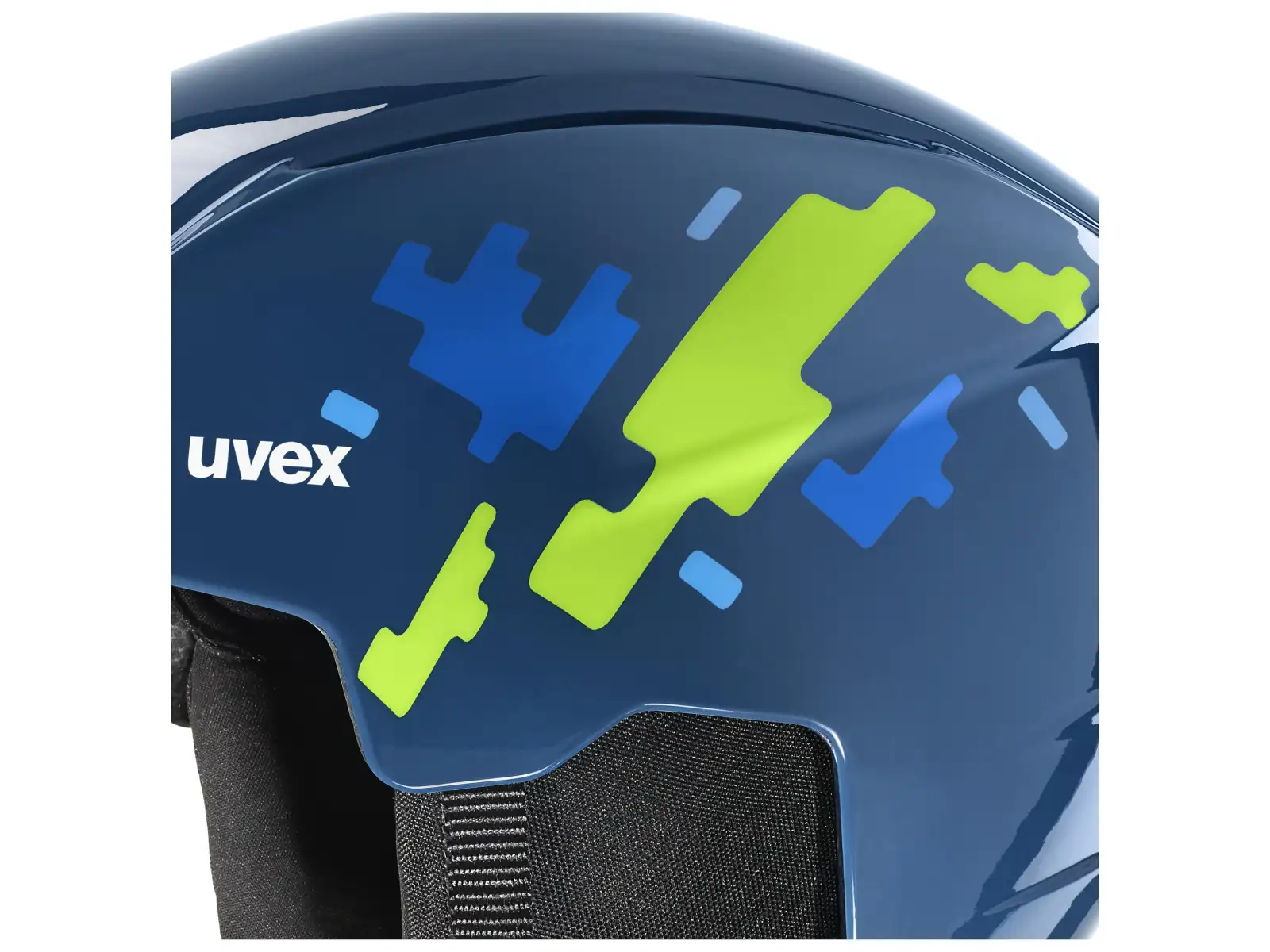 Uvex Viti zestaw kask narciarski i gogle blue puzzle