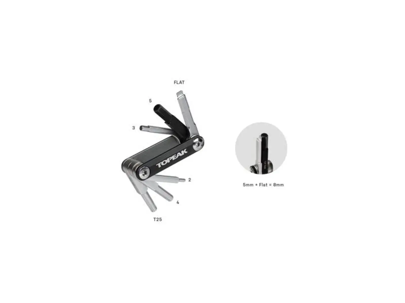 Topeak Ninja+ ToolBox Mini zestaw narzędzi do koszyka 7 funkcji