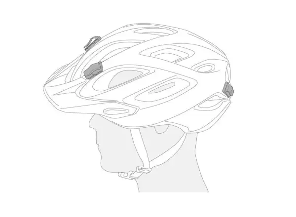 Petzl Uni Adapt 4 naklejane klipy do latarki czołowej