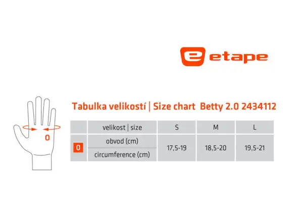 Etape Betty 2.0 damskie rękawice czarna/różowa