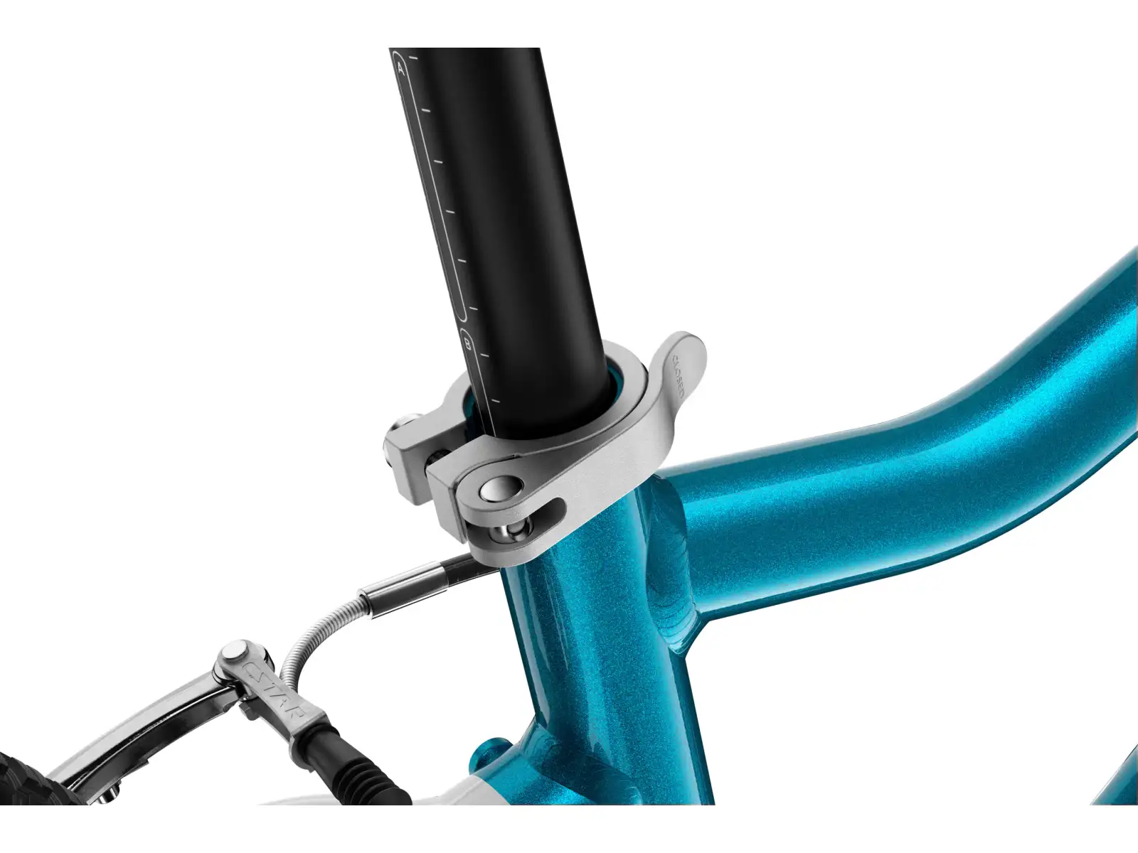Woom GO 3 Automagic rower dziecięcy 16" Metallic Blue