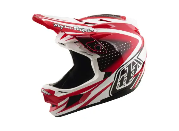 Troy Lee Designs D4 Polyacrylite MIPS kask Line Fire/white