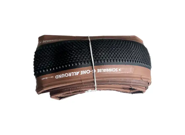 Schwalbe G-One Allround RaceGuard TLR 45-622 opona gravel kevlar, brązowy bok - Niezapakowane