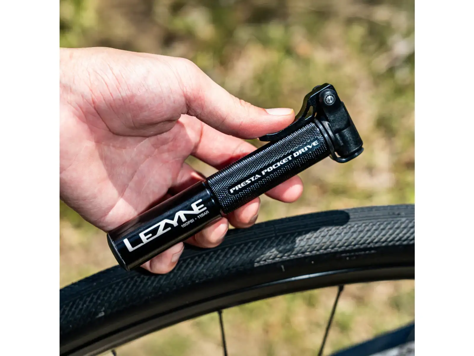 Lezyne Presta Pocket Drive pompka Black/Gold