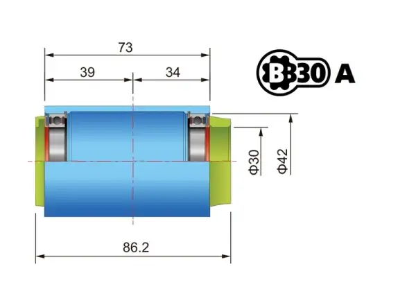 FSA Adapter do ramy BB-30A/PF-30A i korb FSA 386EVO