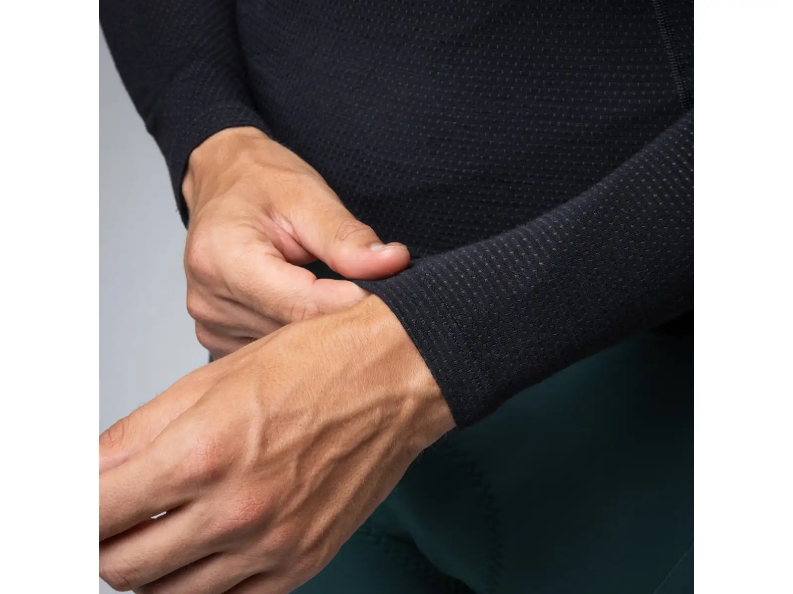 Alé Intimo Merino męska bielizna termoaktywna z długim rękawem Black