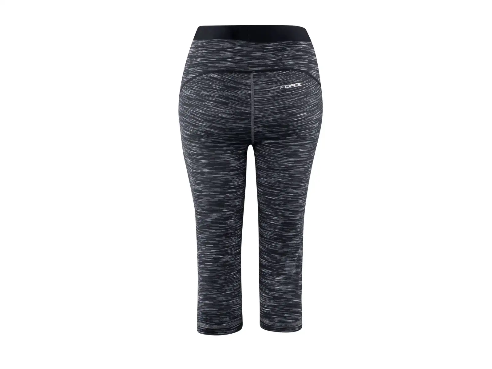 Force Lady Fit 3/4 spodenki bez wkładki czarna