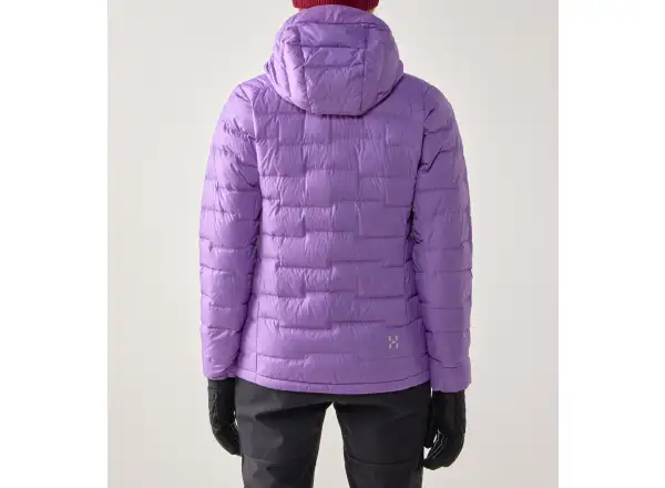 Haglöfs ROC Flash Down hood W damska kurtka Purple Ice/Tech Red