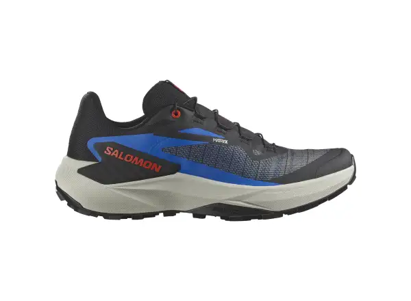 Salomon Genesis męskie buty do biegania Black/French Blue/Cherry Tomato
