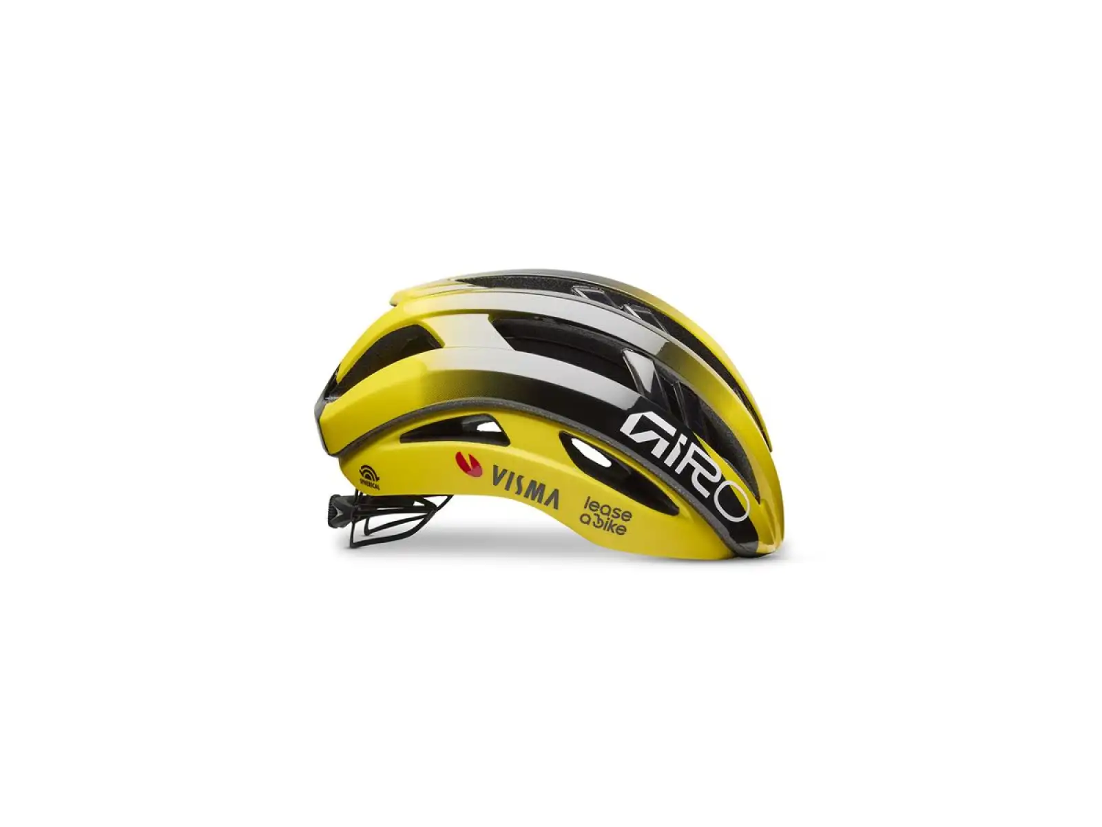 Giro Aries Spherical kask Mat Black/Yellow Visma