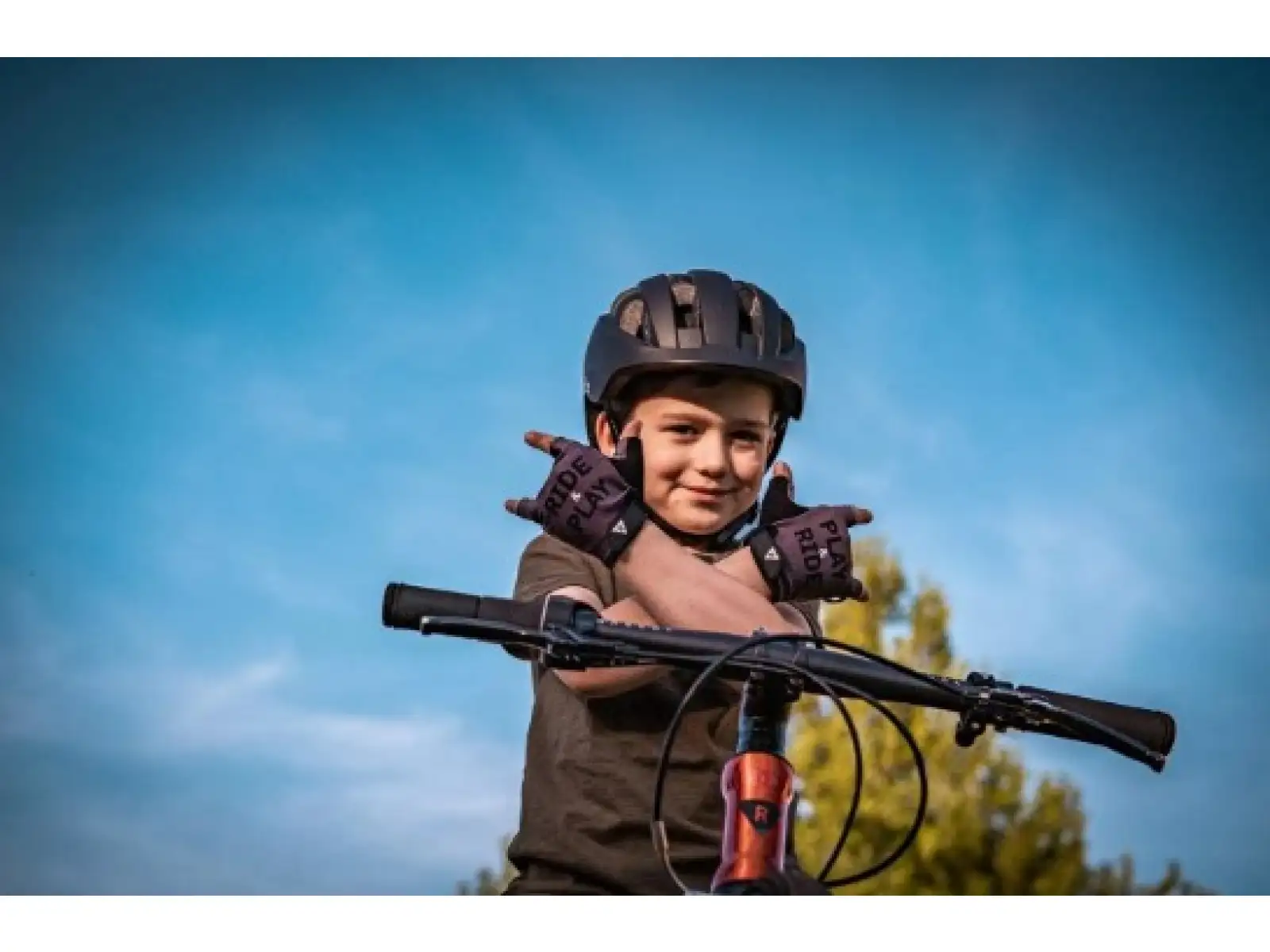 Rascal Ride and Play dziecięce rękawice szara