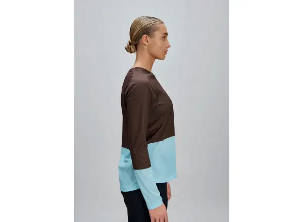 POC Motion Air damska koszulka z długim rękawem Bronzite Brown/Lazurite Blue