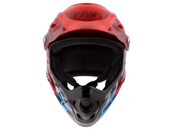 Force Tiger dowhnill kask czerwony/czarny/niebieski