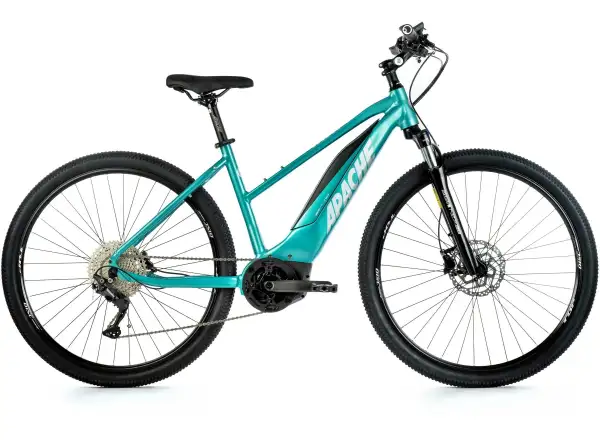 Apache Matta 1 Bosch MTB damski rower crossowy elektryczny turkusowa