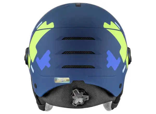 Uvex Rocket Jr Visor kask narciarski blue matt