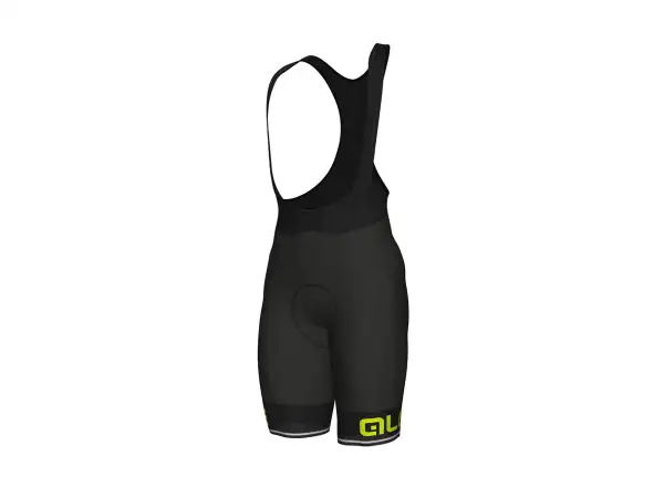 Alé Corsa męskie spodenki z wkładką i szelkami Black/Yellow