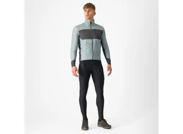 Castelli Unlimited Puffy męska kurtka Defender Green/Dark Grey