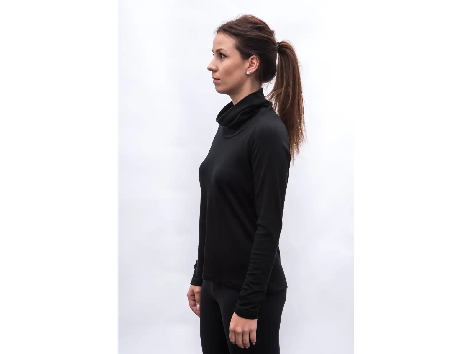 Sensor Merino Blend damski golf czarna