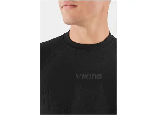 Viking Eiger męska koszulka z długim rękawem czarna