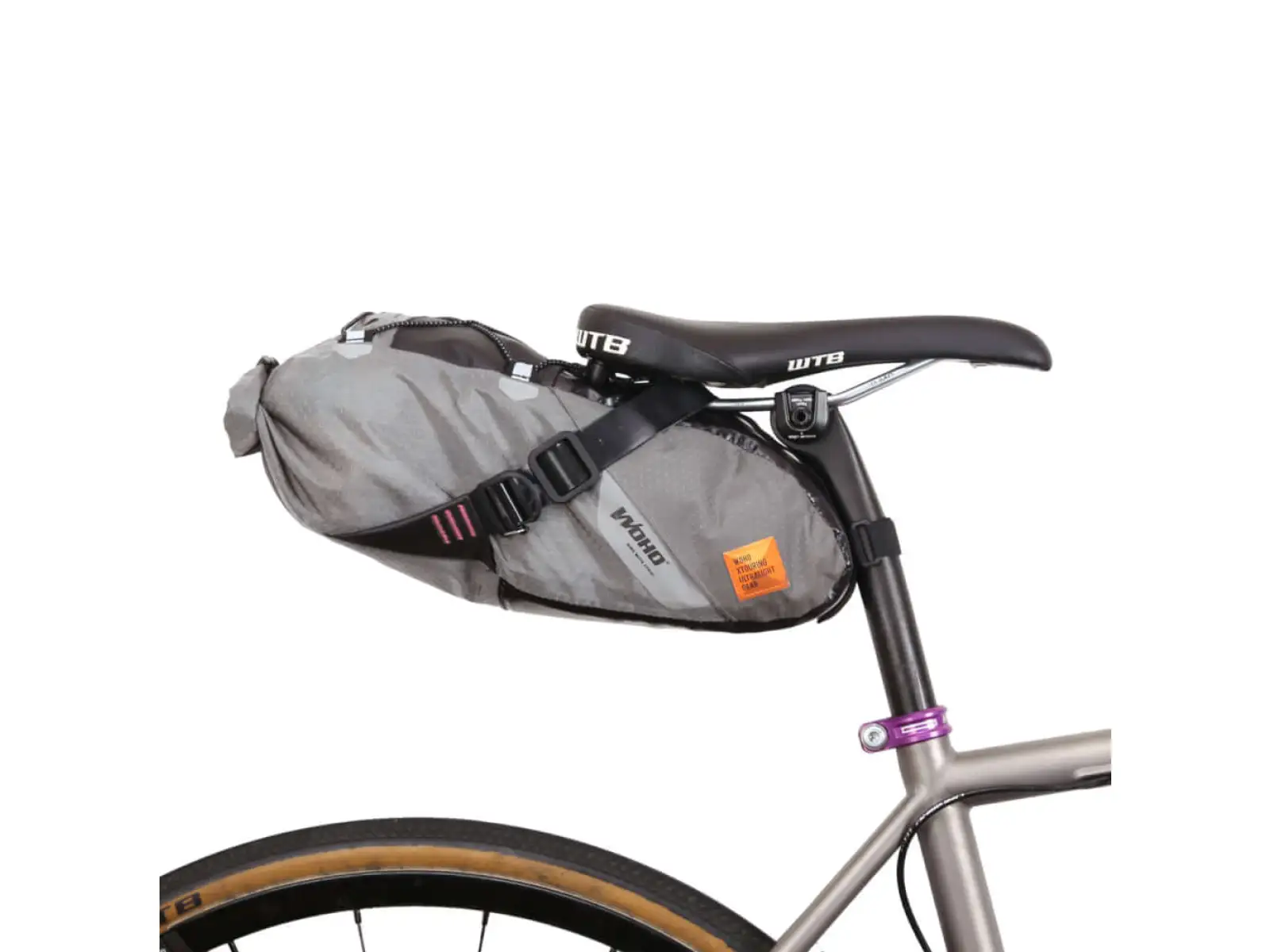 Woho X-Tourning Dry Bag torba podsiodłowa 5-7 l Honeycomb Iron szary rozm. S