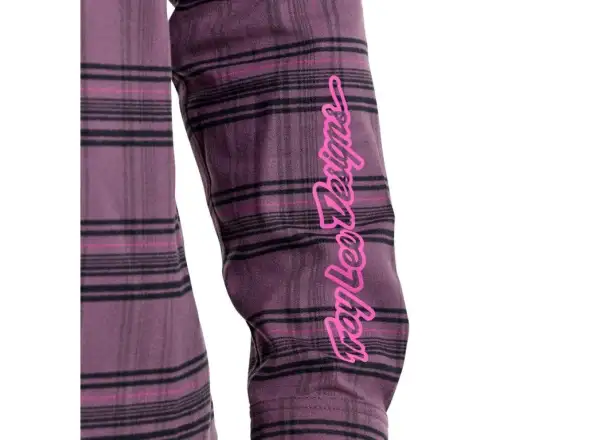 Troy Lee Designs Grind Flannel męska koszula Plaid Deep Purple