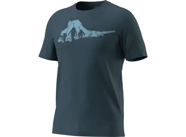 Dynafit Graphic Cotton męska koszulka krótki rękaw Smoke Blue/Tabloid