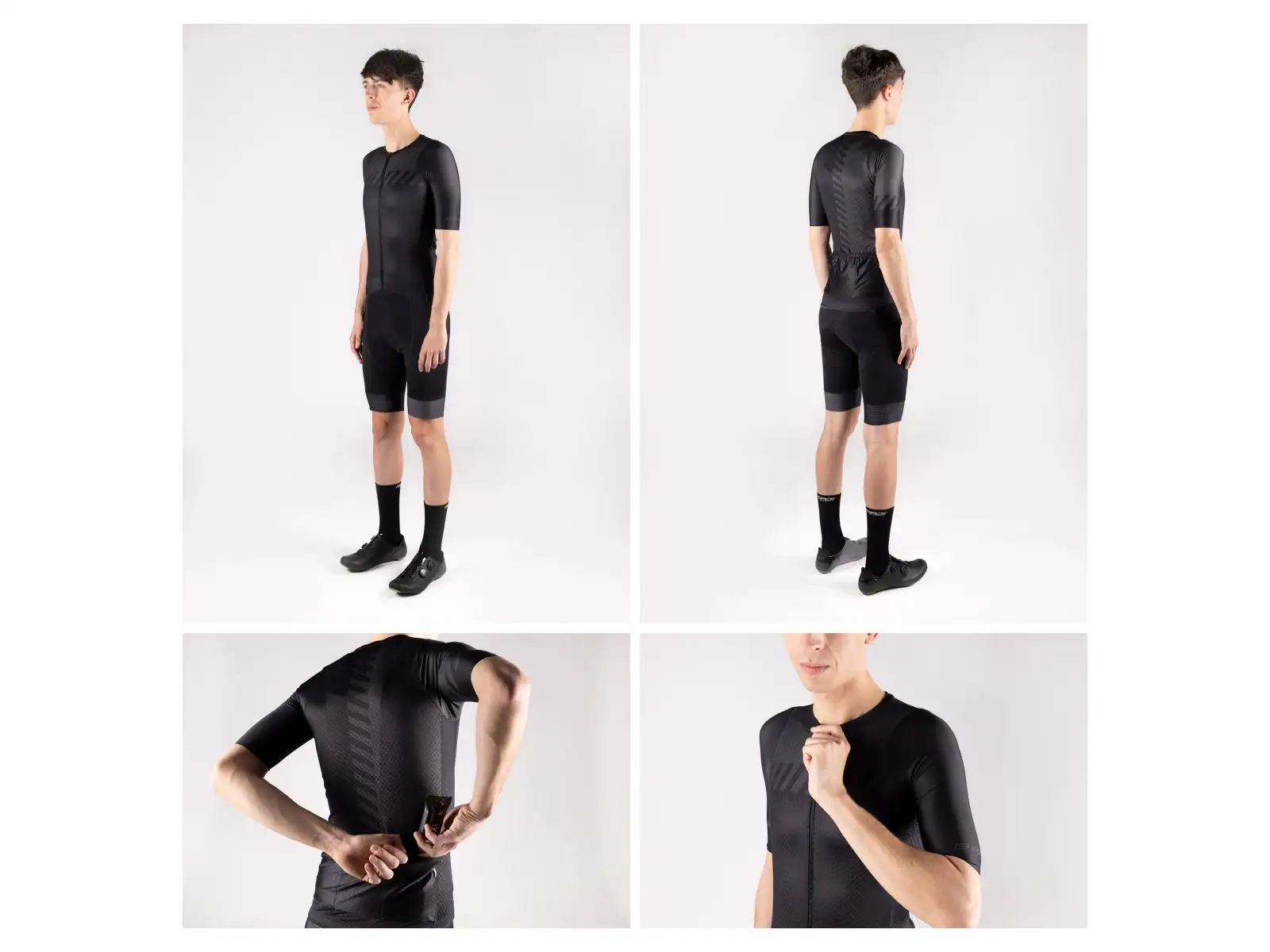Force Fashion unisex koszulka z krótkim rękawem czarna/szara