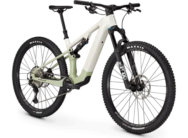 Focus Vam2 SL 9.8 odelżony rower elektryczny z pełnym zawieszeniem white glossy/skygrey glossy