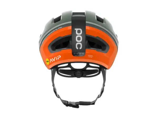 POC Omne Beacon MIPS kask rowerowy Fluorescent Orange AVIP/Epidote Green Matt