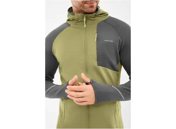 Viking Birger męska bluza Olive/Grey