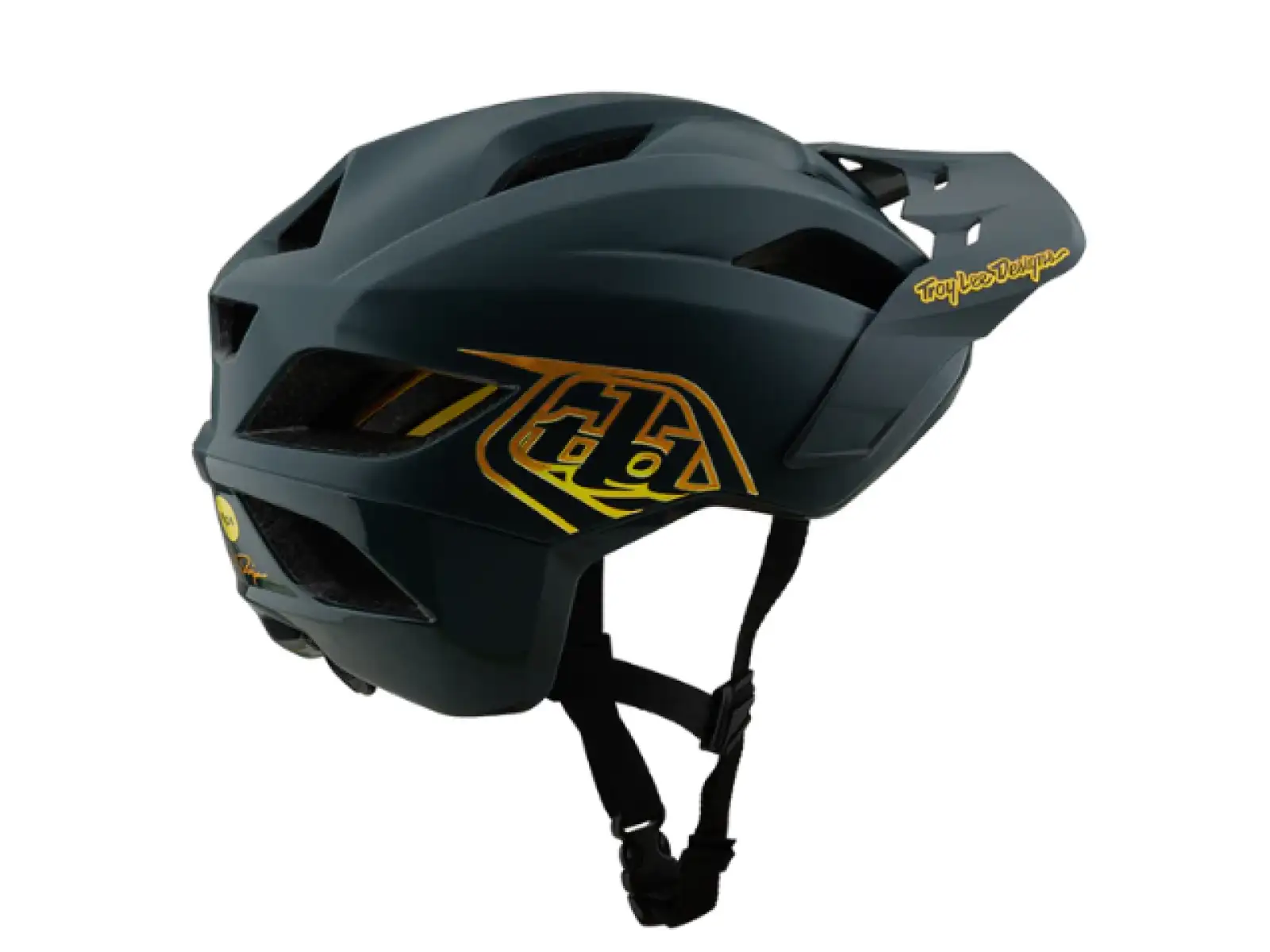 Troy Lee Designs Flowline Point dziecięcy kask Gray/Gold