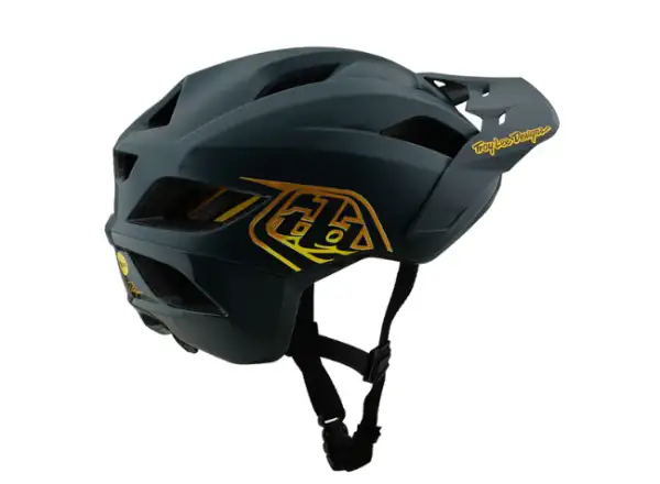 Troy Lee Designs Flowline Point dziecięcy kask Gray/Gold