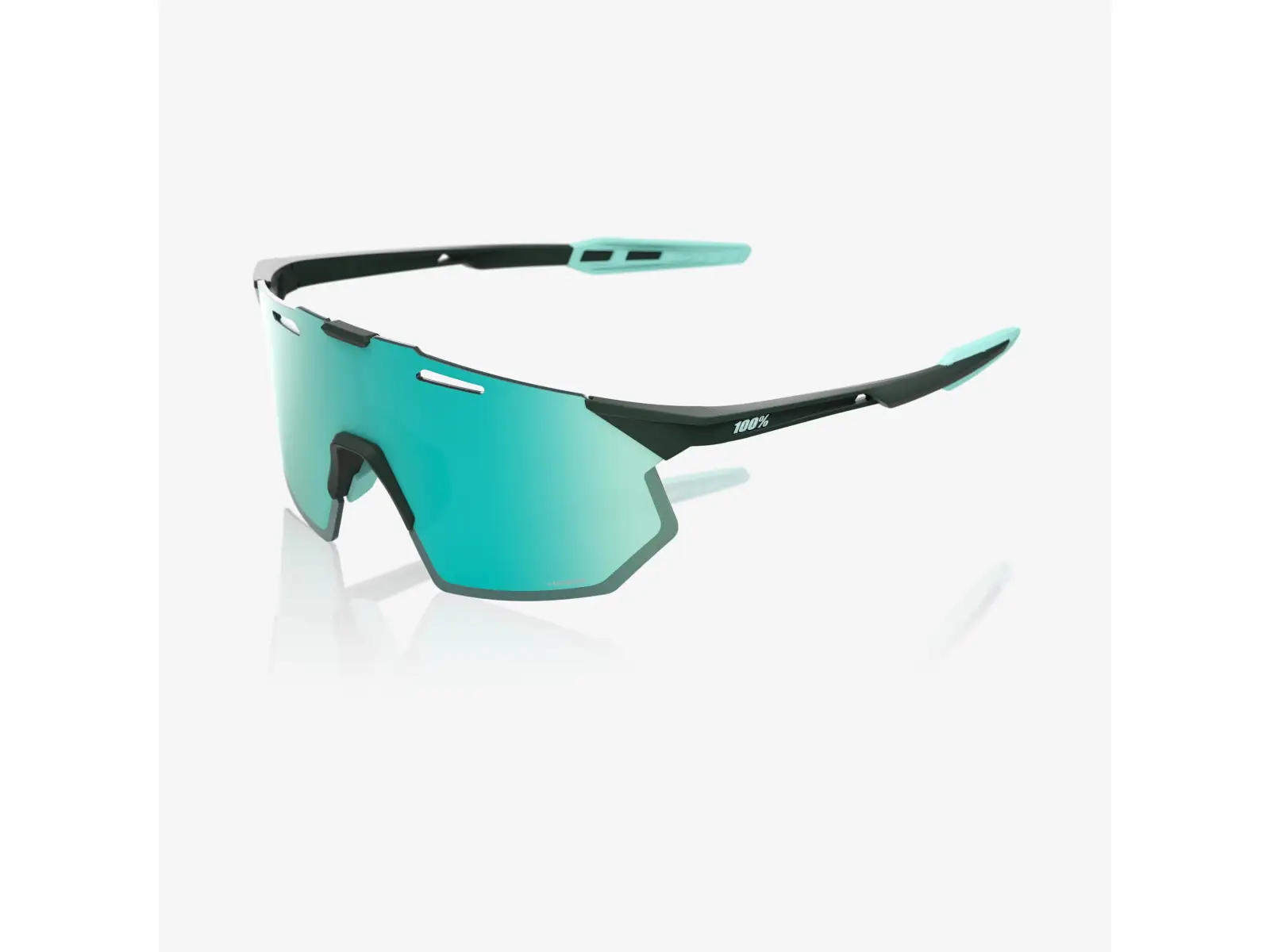 100% Hypercraft SQ sportowe okulary Matte Juniper/HiPER Mint Mirror Lens