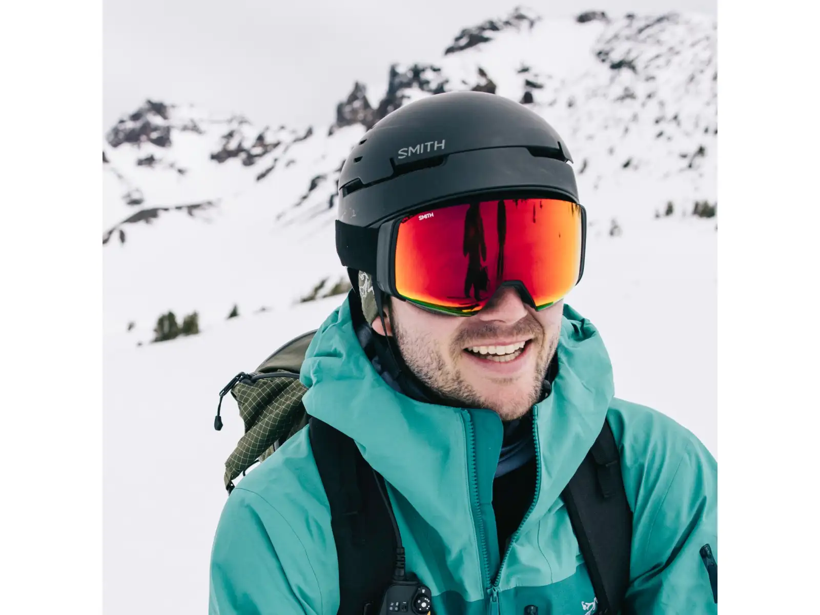 Smith 4D Mag gogle narciarskie Black / ChromaPop Sun Red Mirror (2 szyby)