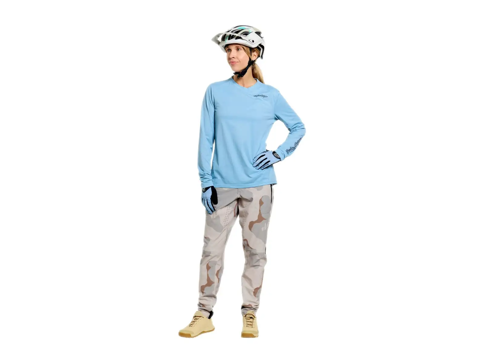 Troy Lee Designs Lilium Pro damska koszulka z długim rękawem Dawn Blue