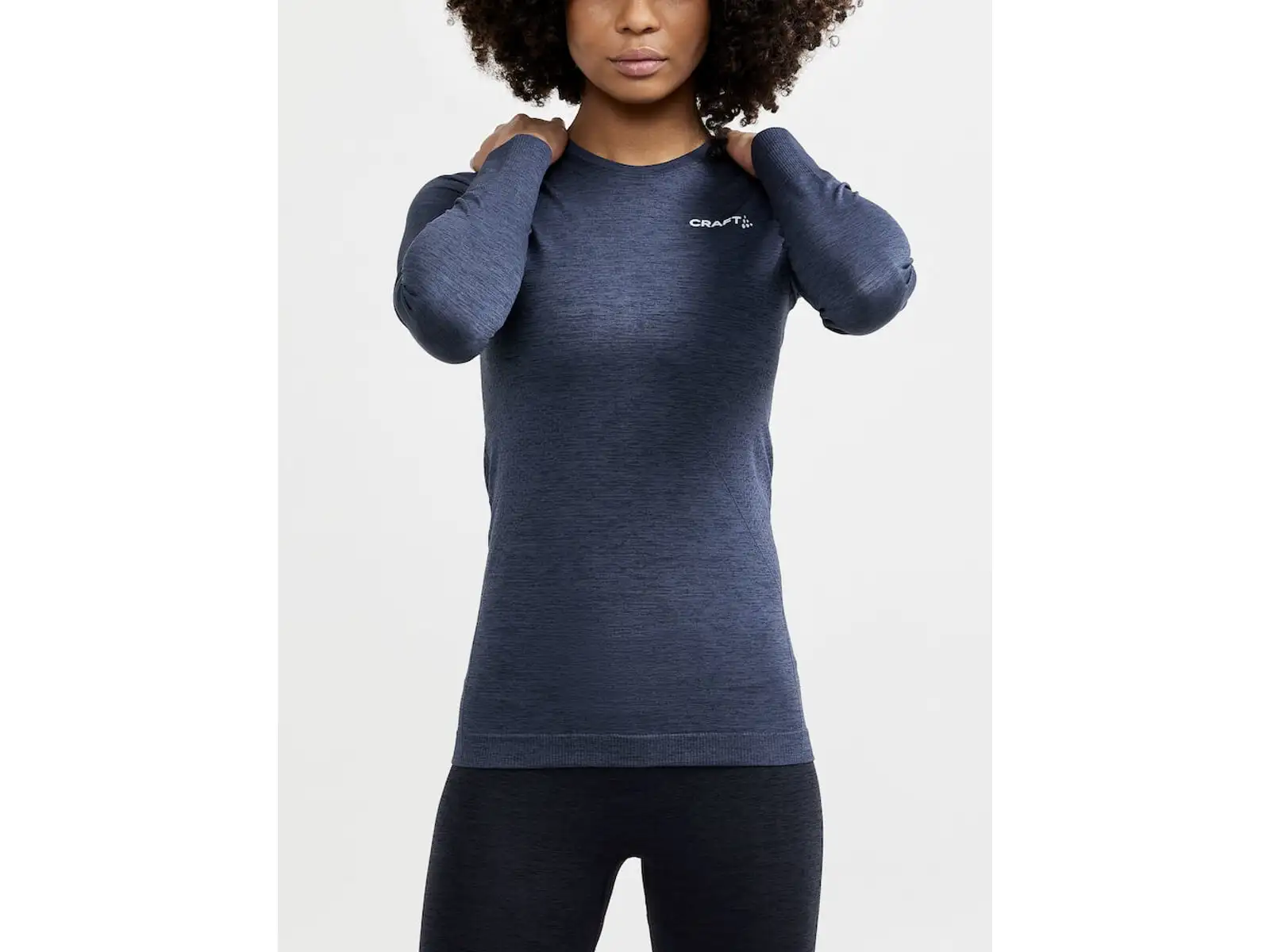 Craft Core Dry Active Comfort damska koszulka długi rękaw ciemnoniebieska