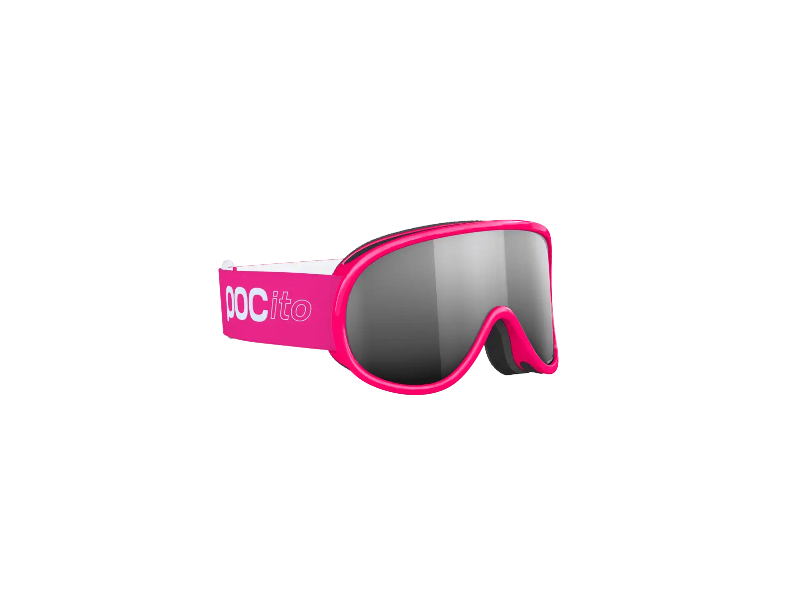 POC POCito Retina dziecięce gogle narciarskie Fluorescent Pink/Partly Sunny Silver