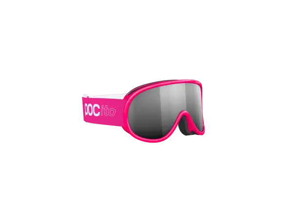 POC POCito Retina dziecięce gogle narciarskie Fluorescent Pink/Partly Sunny Silver