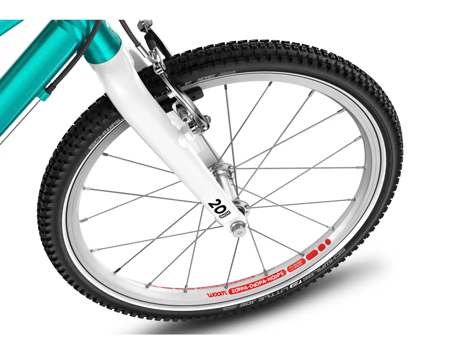 Woom GO 4 rower dziecięcy 20" Metallic Turquoise