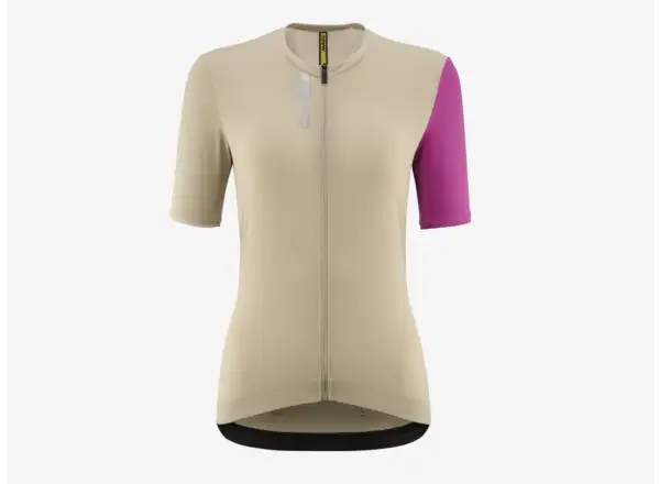 Mavic Essential damski dres krótki rękaw White Pepper/Fuchsia
