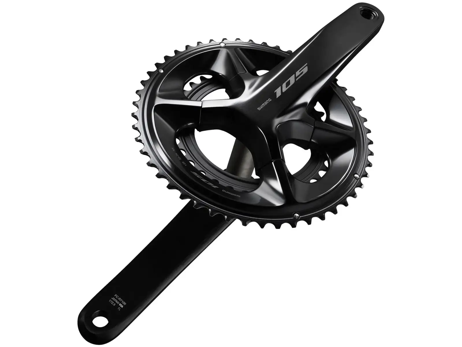 Shimano 105 FC-R7100 2x12sp. szosowe korby 50x34 zęby czarna z kola