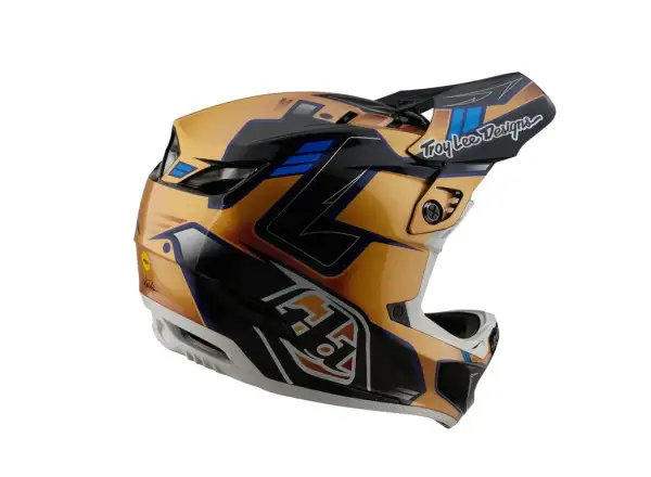 Troy Lee Designs D4 Composite kask integralny Royalty Black/Gold