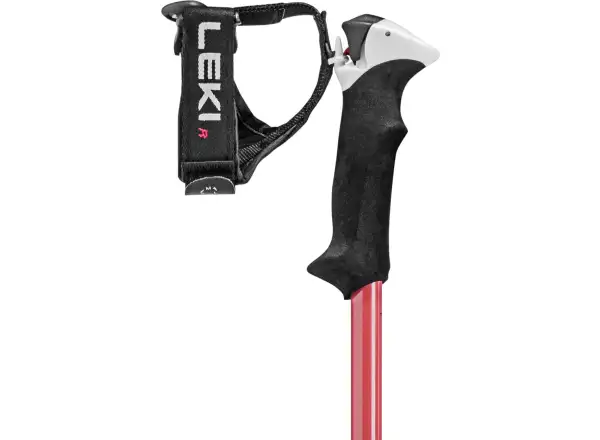 Leki Stella S damskie kije narciarskie zjazdowe black-light rose-white